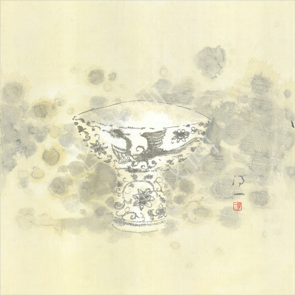 （38）得一  水墨60x60cm